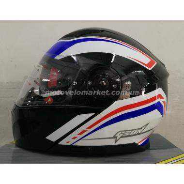 Мотошлем GEON 950 Adventure (модуляр) с очками Blue/Black